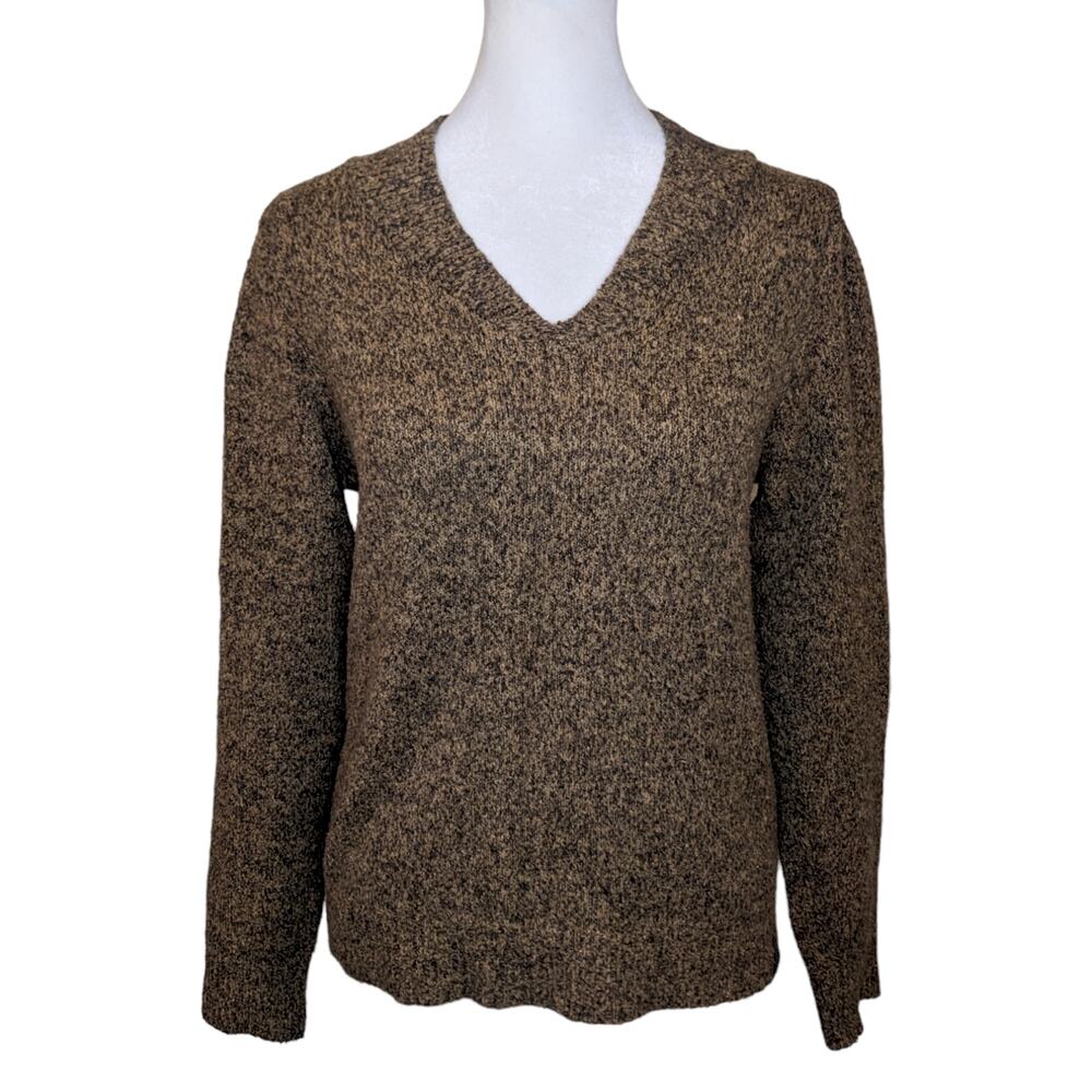 Columbia X.C.O Chestnut Brown Knit V-Neck Sweater Small